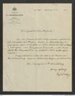 Nachlass Franz Steindachner, Brief von Carl Isidor Cori an Franz Steindachner (04.11.1904), Inv.Nr. 87.01, Seite 1